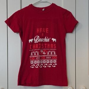 Jake Owen Red "Have a Beachin' Christmas" Tee